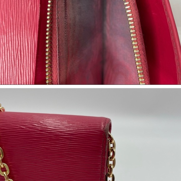 Prada Pink Saffiano Wallet on Chain - Picture 8 of 9